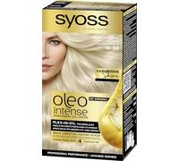 Syoss Oleo Intense - Tinte 10-50 Rubio Claro Ceniza - Coloración permanente Sin Amoníaco - Cobertura profesional de canas - Resultados de peluquería (Pack De 3)