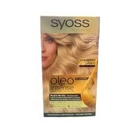 Syoss Oleo Intense - Tono 9-10 Rubio Luminoso - Coloración permanente sin amoníaco - Resultados de peluquería - Cobertura profesional de canas