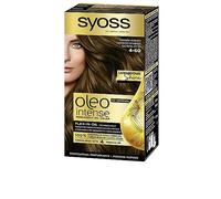Syoss Oleo Intense - Tono 4-60 Castaño Dorado - Coloración permanente sin amoníaco - Resultados de peluquería - Cobertura profesional de canas