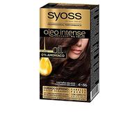 Syoss Oleo Intense - Tono 4-86 Castaño Helado - Coloración permanente sin amoníaco - Resultados de peluquería - Cobertura profesional de canas