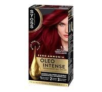 Syoss Oleo Intense Tono 5.92 Rojo Intenso, Tinte para Pelo Mujer, Coloración Permanente sin Amoníaco, Cobertura Profesional de Canas con Resultados de Peluquería
