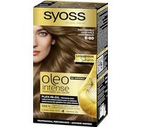 Syoss Coloración permanente sin amoníaco, cobertura profesional de canas – Tono 6-80 Rubio Caramelo