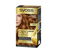 Syoss Oleo Intense - Tono 7-77 Cobrizo Vibrante - Coloración permanente sin amoníaco - Resultados de peluquería - Cobertura profesional de canas