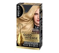 Syoss Oleo Intense - Tono 9-10 Rubio Luminoso - Coloración permanente sin amoníaco - Resultados de peluquería - Cobertura profesional de canas
