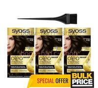 Syoss Oleo Intenso 3-10 Marrón Profundo Color de Cabello Crema Estilo Salón...