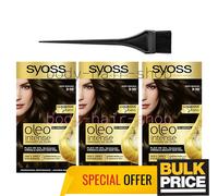 Syoss Oleo Intenso 3-10 Marrón Profundo Color de Cabello Crema Estilo Salón C...