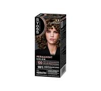 Syoss Permanent Color Tono 5-8 Castaño Avellana, Tinte para Pelo Mujer, Cobertura Profesional de Canas, Color Duradero y Cuidado Profundo, Incluye Mascarilla Intensiva con Keratina