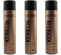 Syoss Profesional Keratin Laca 3 x 400 ML 48H Extra Fuerte Sujeción Nivel 4