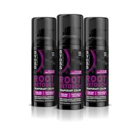 SYOSS Root Retouch Spray Retoca raíces Temporal Color Negro (1 x 120 ml), retocador de canas y raíces con cobertura instantánea, coloración pelo temporal para las canas, Pack 3