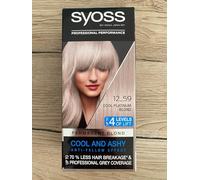syoss Rubio Cool blonds 12 - 59 fría platino Rubio Nivel 3, 3 Pack (3 x 115 ml)
