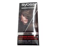Syoss Tinte para el pelo, 4-1 castaño medio, 3 unidades (3 x 115 ml)