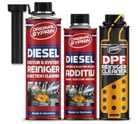 SYPRIN Diesel para todo el año - Aditivo limpiador y producto de limpieza y mantenimiento del DPF para todo el año - Aditivo para combustible - Kit completo