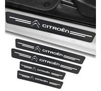 SYQCM 4 Piezas Coche Pegatinas Protective Umbral Puerta para Citroen C-Elysee, Fibra Carbono Protector Umbral Puerta Coche Pegatina Pintura Película Protectora