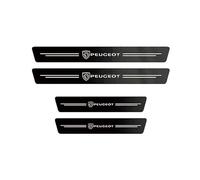 SYQCM 4 Piezas Coche Pegatinas Protective Umbral Puerta para Peugeot 208 E-208 2008 E-2008 2020-2023 2024, Fibra Carbono Protector Umbral Puerta Coche Pegatina Pintura Película Protectora