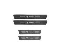 SYQCM 4 Piezas Coche Pegatinas Protective Umbral Puerta para Tesla Model Y 2020-2024, Fibra Carbono Protector Umbral Puerta Coche Pegatina Pintura Película Protectora
