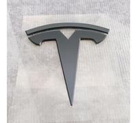 SYQCM Etiqueta Engomada Coche para Tesla Model S Plaid 2021-, Pegatinas Logotipo Coche Emblema Insignia Emblema Etiqueta Externa Accesorios,Black