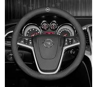 SYQCM Funda Volante Coche para Opel Astra J Sedan 2012-2018, Cubierta Cuero Automóvil Cubierta Protector Volante Antideslizante Duradera Suave(37mm-38mm),A
