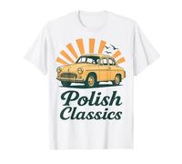 Syrenka Polaco Clásico Coche PRL Retro Auto Diseño Camiseta