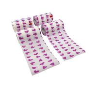 Syrflex - Vendaje cohesivo (4 unidades), diseño de corazones, color blanco