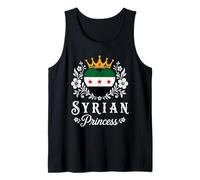 Syrian Princess Syria Flag Proud Syrian Girl Camiseta sin Mangas