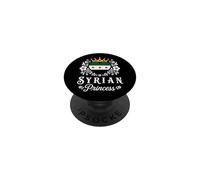 Syrian Princess Syria Flag Proud Syrian Girl PopSockets PopGrip Adhesivo