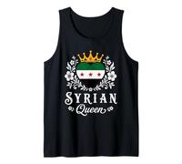 Syrian Queen New Syria Flag Proud Syrian Woman Camiseta sin Mangas