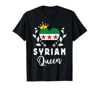 Syrian Queen Syria Flag Proud Syrian Woman Camiseta