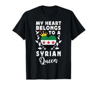 Syrian Queen Syrian Wife Girlfriend Syria Flag Camiseta
