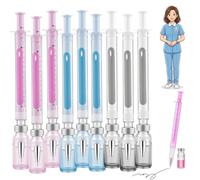 Syringe Shaped Gel Pens, 2026 New Creative Syringe Pen for Nurses, 0.38 mm Black Neutral Pen for Smooth Writing, Funny Novelty Stationery Gift for Office and Party Favours (9)