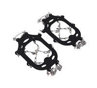 Syrisora 19 Dientes de Acero Pinza de Hielo Tacos de Tracción Crampones de Nieve Cadena Cubierta para Botas Zapatos con Puntas Antideslizantes con Acero Inoxidable de Silicona par (M)