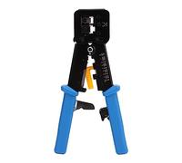 Syrisora Alicates Crimpadores Ethernet con Engarzado Preciso para Cables | Construcción de Acero y Caucho de Primera Calidad, Enchufes Moldeados 6P/8P, Funciones de Pelado y Corte para Cables de