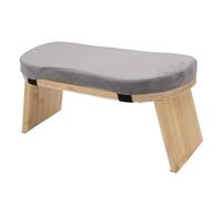 Syrisora Banco de Meditación, Taburete Plegable de Madera de Haya de Primera Calidad con Cerraduras de Bisagra Magnéticas y Cojín de Algodón, para Relajación Zen Yoga Home
