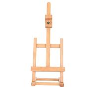 Syrisora Caballete de Mesa, Pequeño Soporte de Exhibición de Pintura de | Ángulo de Pintura Ajustable, Madera de Haya Lisa, Diseño Portátil Desmontable, Se Adapta a 16,9 Pulgadas de Altura, para