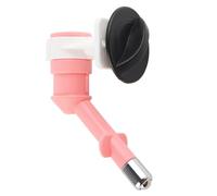 Syrisora Cabezal de Agua Potable para Mascotas, Collar de Doble Capa, Diseño sin Resorte, Sellado de Alta Resistencia Que Nunca Gotea, con Bola de Acero para Perros, Rosa, Azul, Verde (Rosa)