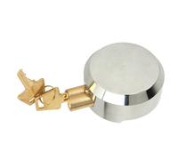 Syrisora Candados con Grillete Oculto Cerradura de Disco para Puerta de Remolque Resistente a Palancas de Alta Seguridad con 2 Llaves para Almacenes Contenedores Furgonetas Camiones