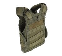 Syrisora Chaleco para Botellas de Cerveza, Mini Chaqueta con Soporte para Enfriador de Bebidas Molle, para Diversas Fiestas, Días Festivos y Actividades Al Aire, con Material de Nailon, (DE Verde)