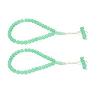 Syrisora Collar de Cuentas de Oración, Luminoso 33 Cuentas de 14 Mm, Uso Versátil Brillante, Múltiple Propósito, Tamaño Portátil con Material de Plástico para Espejo de Automóvil