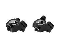 Syrisora Copa de Dirección Delantera de Aleación de Aluminio para Coche de | Mecanizado CNC de Precisión, Acabado Anodizado Negro, Reduce el Espacio del Rodamiento, para Coche de Deriva RC a Escala 1/10