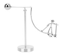 Syrisora Cuna de Newton, Bolas de Equilibrio de Péndulo de Metal con Hombrecito de esquí de Surf, para Decoración de Escritorio de Oficina, Juguetes Educativos, Regalo (El principito del esquí)