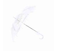 Syrisora Elegante Paraguas de Encaje para Bodas, Hermoso Dosel de Encaje, Multicolor, Suave Apertura y Cierre, Adecuado para Fotografía de Bodas, Representaciones Teatrales y Uso Diario (Blanca)