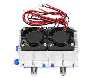 Syrisora Enfriador Termoeléctrico Peltier de 144 W, de Refrigeración de Aire Acondicionado Semiconductor de 12 V con Ventilador para Mini Refrigerador, Kit de Bricolaje, A