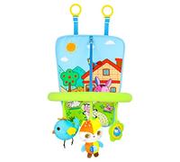 Syrisora Juguetes de Asiento Asiento de Coche Infantil Juguete 3 Kick and Play Juguetes con Sonido Asiento de Coche Trasero Juguete de Viaje Divertido para Bebés de 0 a 12 Meses (B)
