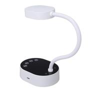 Syrisora Lámpara de Uñas de Cuello de Cisne de 36 W, 12 LED de Doble Banda 365 Nm 405 Nm de Curado Rápido 10 Segundos, Modo de Detección Automática de 45 S, con Cuello Flexible Ajustable (Blanco