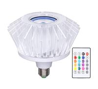 Syrisora Luz de música LED RGB que cambia de color Altavoz incorporado 24 teclas Control remoto Lámpara de altavoz LED para una amplia aplicación