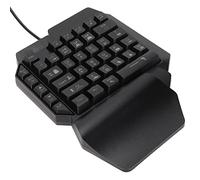 Syrisora Mini teclado con una sola mano, teclado para juegos con una sola mano, 39 teclas, diseño ergonómico luminoso, teclado mecánico USB antideslizante