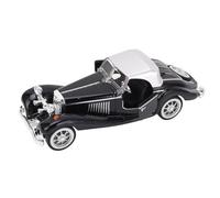Syrisora Modelo de Coche Clásico, Coche de Juguete Vintage de Aleación de Metal Fundido a Presión con Neumáticos Móviles Flexibles, para Juegos de Niños y Decoración del Hogar de (Negra)