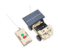 Syrisora Modelo de Coche RC Inalámbrico Solar, Proyecto de Construcción de Juguetes de Madera para Niños de 8 a 12 Años, con Control Remoto, Kits Educativos de Manualidades Stem p