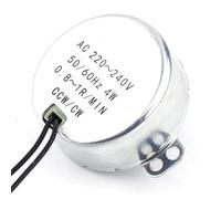 Syrisora Motor Síncrono de CA 4W 220-240V, Motorreductor para Rotación | Tipo de Imán Permanente, 0,8-10 RPM Opcional, par de 14-3 Kgf.cm, para Ventiladores de Exhibición, Hornos Microondas