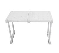 Syrisora Soporte divisor expandible apilable de 120 libras de carga divisor de almacenamiento para armario armario (longitud 37-48 cm / 14.6-18.9 cm)