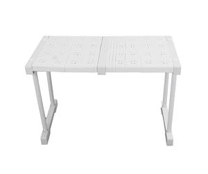 Syrisora Soporte divisor expandible apilable de 120 libras de carga divisor de almacenamiento para armario armario (longitud 37-48 cm / 14.6-18.9 cm)